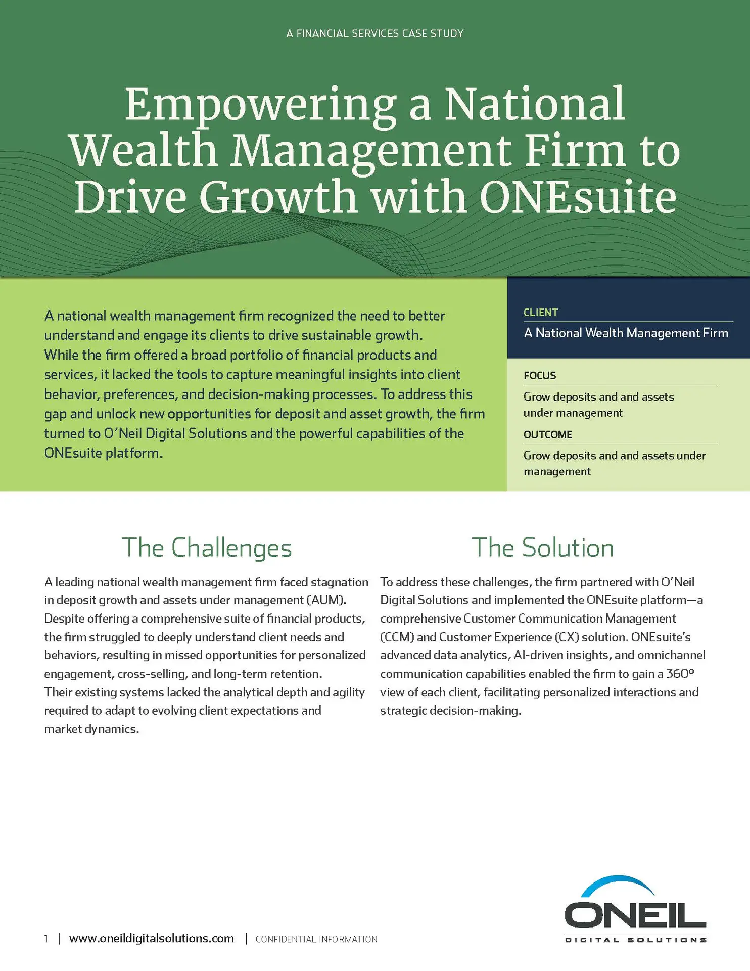 Empowering a National Wealth Management Firm to Drive Growth with ONEsuite